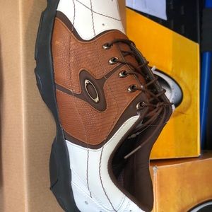 Golf shoes white/saddle